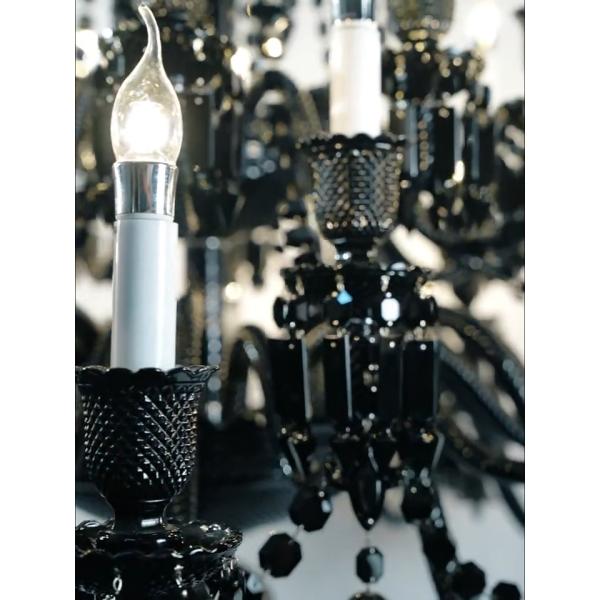 Trending Chandelier Lamps Black Smoke Candle Modern Unique Crystal Chandeliers For Dining Room