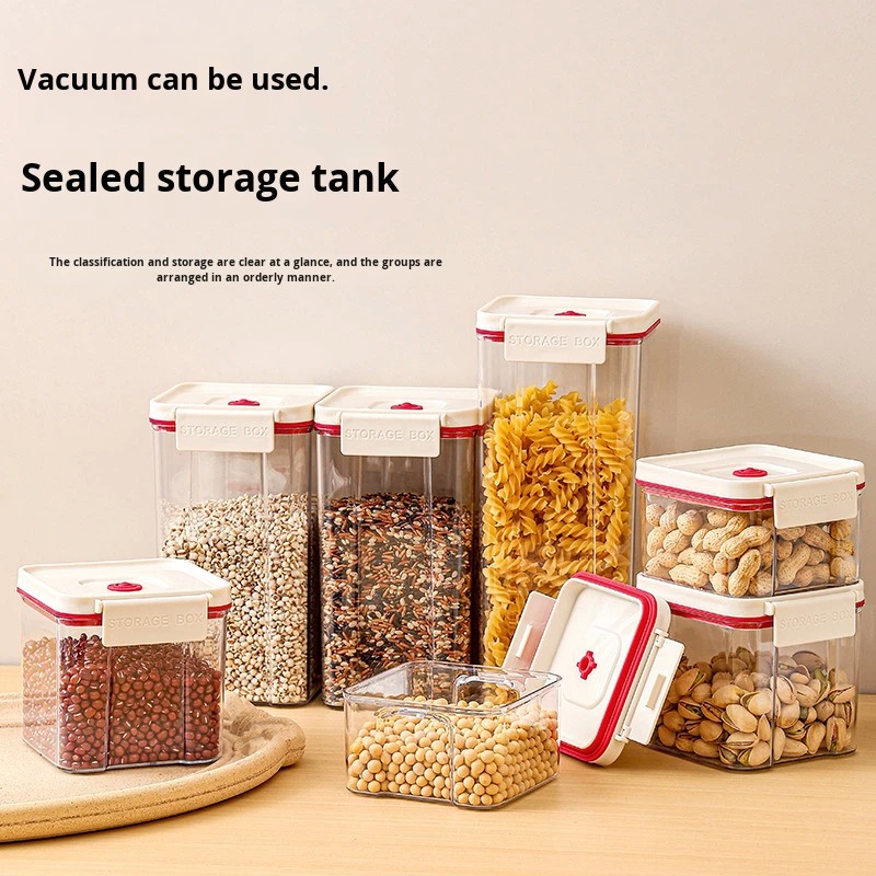 Wholesale Large Capacity Transparent Plastic Airtight Camping Food Storage