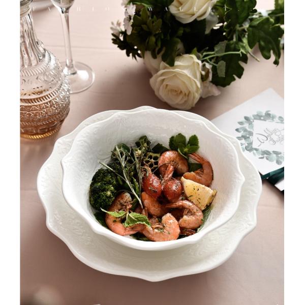 Round Solid Farmhouse Porcelain Restaurant Plates OEM Porcelain Salad Plates