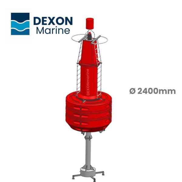 Customized Navigation Buoys And Markers 2400mm LLDPE Shell Marine Marker Buoys