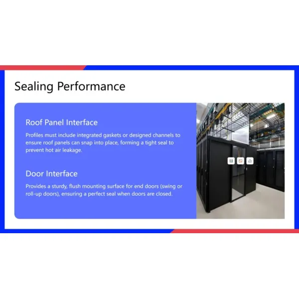 Key Design Considerations for The Frame of Hot Aisle Containment