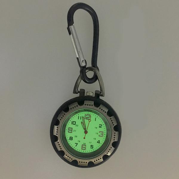 Pocket Watch for Nurse Carabiner Clip Fob Medical Sports Outdoor Watch Vintage Clock Mountaineering Sport Equipment Fluo