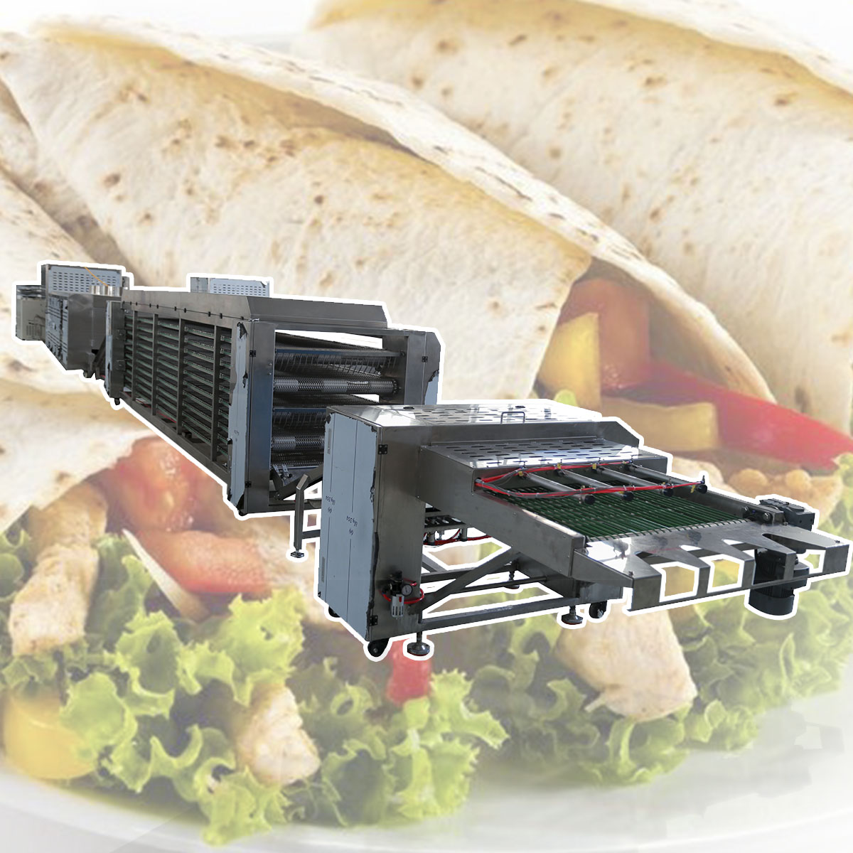 коррозионностойкий Chapati 6000pcs/h делая машину для дела
