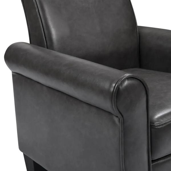 Multiscene Antiwear Leather Cuddle Chair , Practical Distressed Leather Armchair
