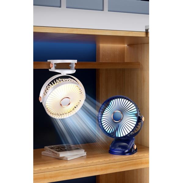 Portable USB Rechargeable Personal Clip Fan Electric Power Source NO Remote Control