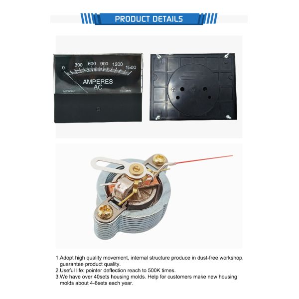Professional Supplier Analog Panel Meter AC DC Ammeter Voltmeter For Welding Machine