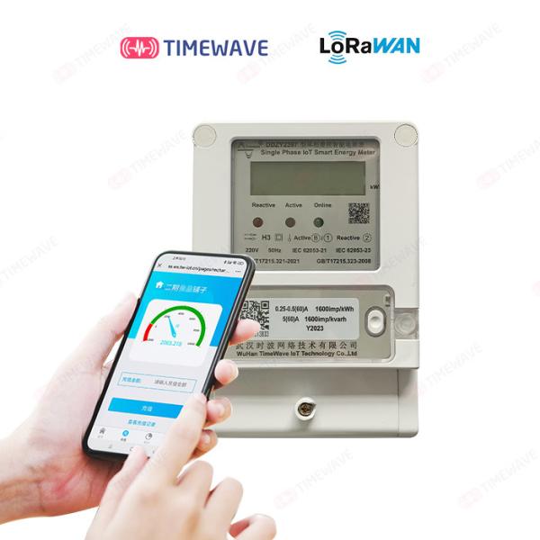 Le compteur d'énergie électrique intelligent à phase unique et à trois phases, Lorawan/RS485/4G avec télécommande prépayée et solution Ami/AMR