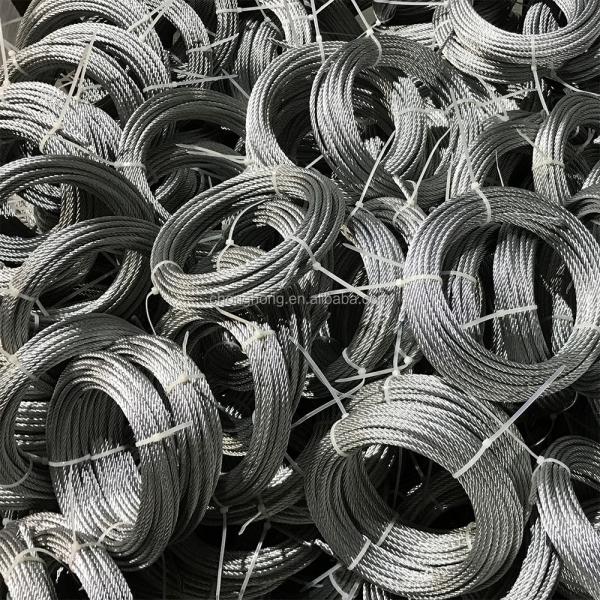 Carbon Steel Silver Grade High Tensile Strength Cable MIL-DTL-83420 1/16