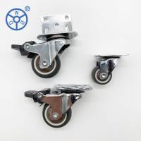 Les roues directionnelles ont fixé des roulettes de Brown TPR de plat 2,5