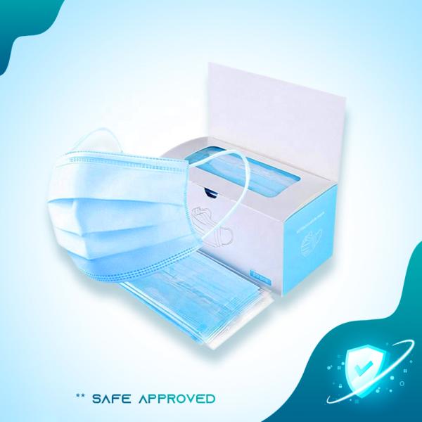 Three Layer Medical Surgical Face Mask Safety Disposable Earloop Mask