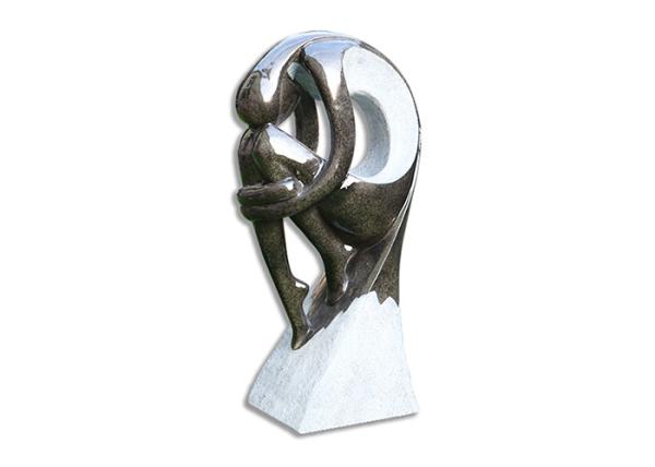 Hand Cast Large Outdoor Fountains , Statue Water Fountains For Backyard