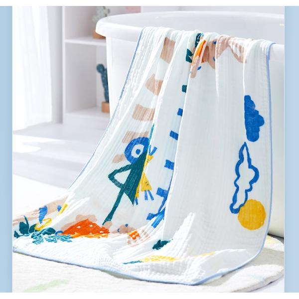 100% Bamboo Printed Gauze Fabric