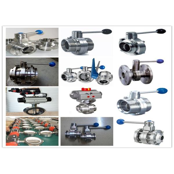 Sanitary Inox 304 316 Heavy Duty Butterfly Valves With Plastic Handle