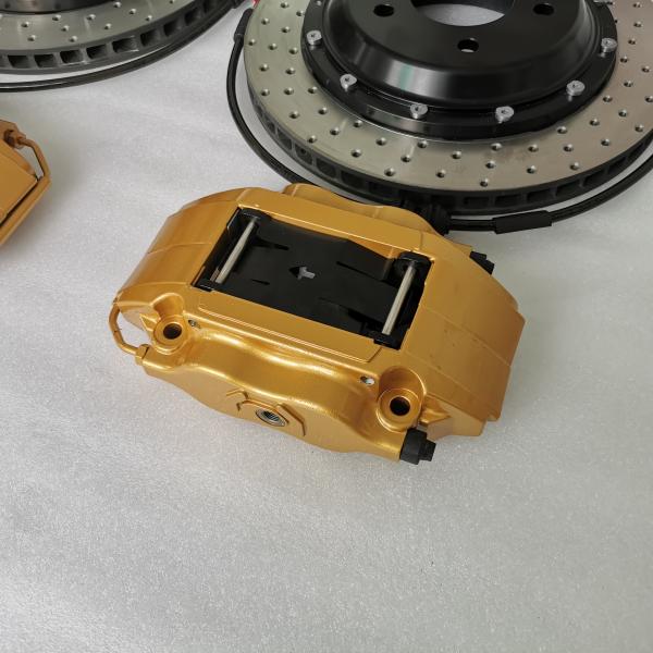 7600 Gold Car Brake Caliper Disc 330*24mm For 17 Inch Wheel