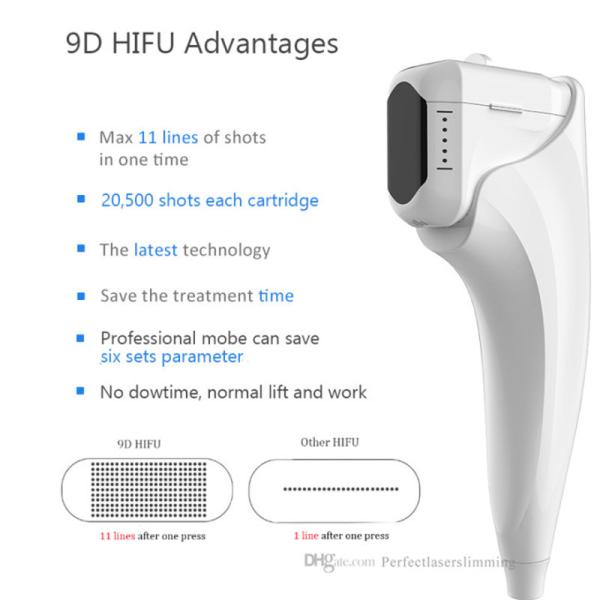 3D 4D 9D Ultra затягивать кожу подъема шеи стороны машины красоты терапией HIFU