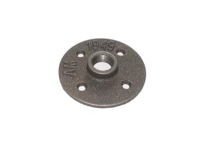Customized Npt Black Malleable Iron Flange 1 2 Inch Floor Flange Casting Technics