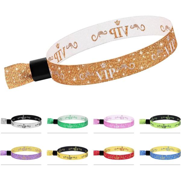 Custom Logo Blue RFID Polyester/Ribbon Wristband for Concert Party Festival Events
