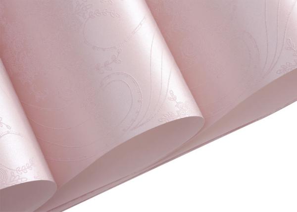 0.53*10m Velvet Textured Wallpaper , White And Green Velvet Wallpaper For Home Decoration