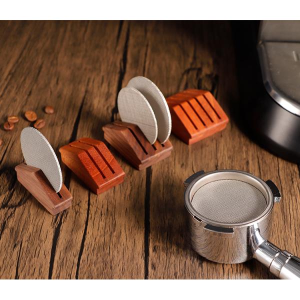 Brown Walnut Silicone Screen for 58mm Espresso Barista Filter Holder in Modern Design
