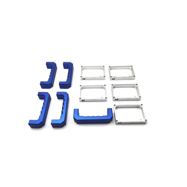 Silver Anodized CNC Precision Machined Parts , 0.002mm CNC Machine Aluminum Parts