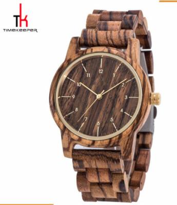 Fashion Japan Movement Wooden Wrist Watch Made Of Wood For Unisex