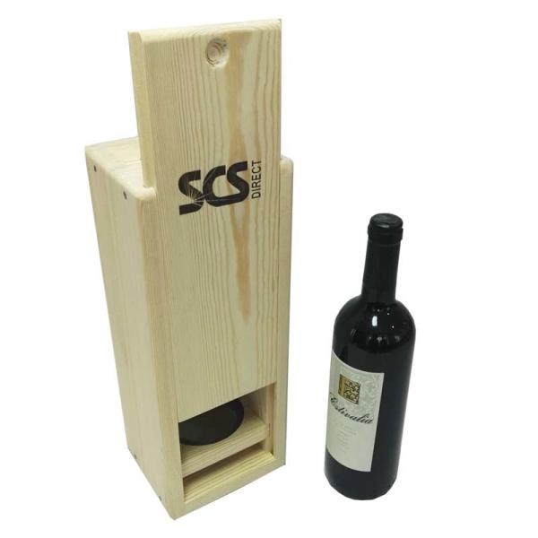 Wooden Empty Wine Gift Boxes Customized  Logo 34*13.3*12cm With Top Grade 