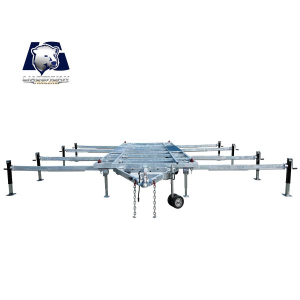 Remorques de Tiny House Squelette Robustes Galvanisées à Chaud Argent