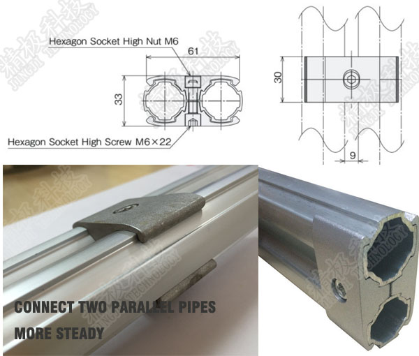 El tipo tubo de aluminio de la placa del chorreo de arena de la conexión articula el tenedor paralelo AL-11