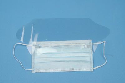 3 Ply Surgical Face Mask , Anti Fog Medical Face Shield Mask With Earloop / Tie On