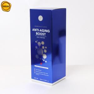 Caixa de papel imprimindo azul de papel de empacotamento feita sob encomenda de