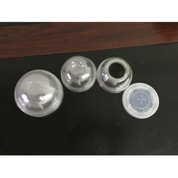 80mm / 90mm PS Paper Cup Lids Black For Hot Coffee Drinking Cup