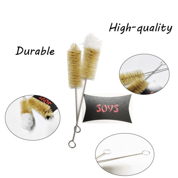 13.5cm Nylon Tube Cleaning Brush Water Filter Stainless Steel