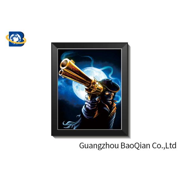 HD 3D Lenticular Pictures With CMYK Printing / Lenticular Photo Printing