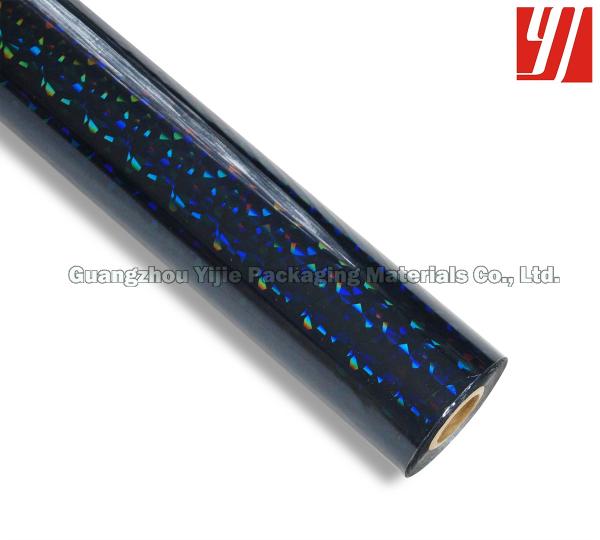 Laser que carimba 15 a folha holográfica preta do mícron 1.28m*180m