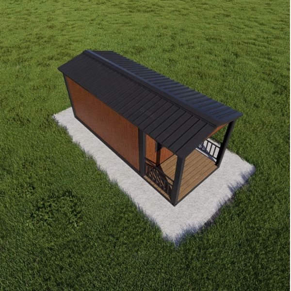 Fast Assembly Triangular Roof Container House Expandable A Shape Roof House