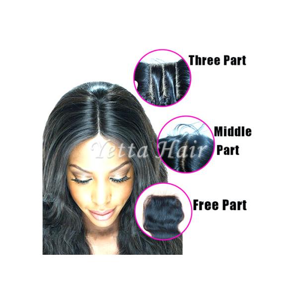 4'' x 4'' Silk Base Lace Top Closure Brazilian Virgin Hair Body Wave