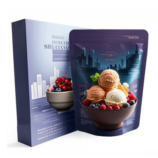 OEM Service Accepted Food Packaging Printed Custom Mylar Bag Die Cut Standup Bag with Resealable Zipper 35 Polyester Film