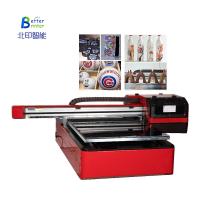 6090 Impresora UV Caja del teléfono Acrílico en relieve Vidrio Metal Botella de vino Ropa TX800 Equipo de impresión de inyección de tinta