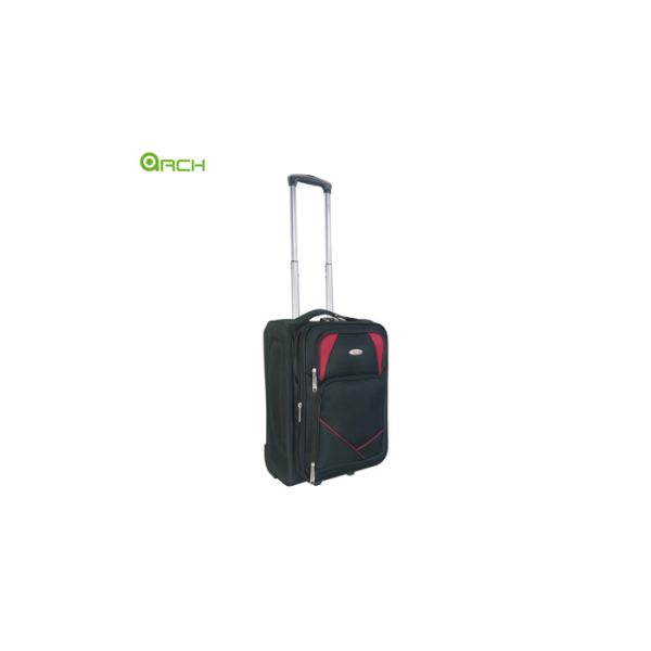 Trolley Travel Suitcase with Two Front Pockets and Skate Wheels