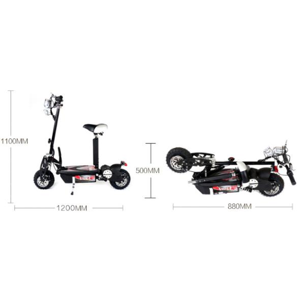 1000W 48V Folding Electric Scooter Hub Motor Folding Travel Mobility Scooter