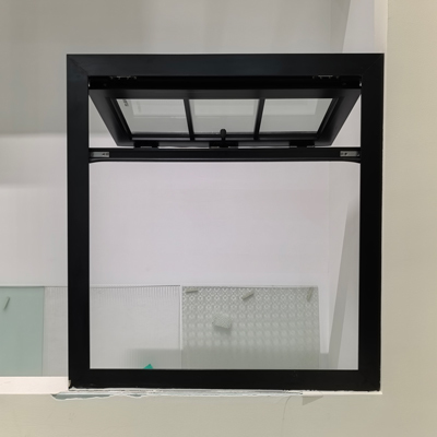 Checkered Style Aluminum French Windows Space Saving Alum Folding Window