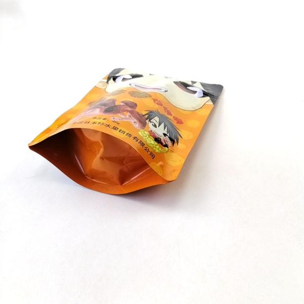 Plastic Zipper Packaging Custom Printing Stand Up Pouch Recyclable Eco Friendly