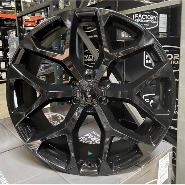 Snowflake CK156 Wheels Rims Gloss Black GMC Sierra Yukon Denali Fits 26