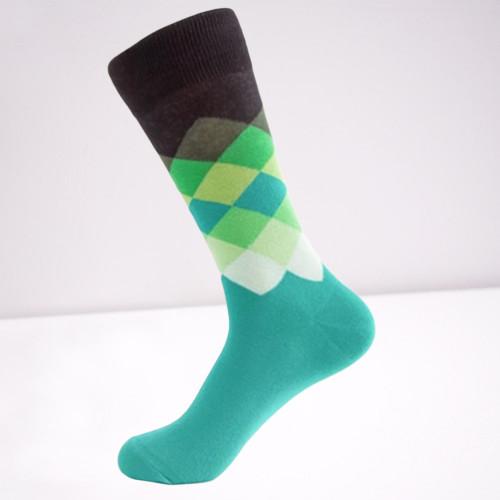 Customized Trendy Mens Cotton Socks Jacquard Logo Soft And Comfortable