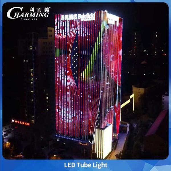 1000/500x40.5x30.5mm Full Color Tube Light IP66 And Easy Maintenance Can Connecting Line Design For Outdoor Building Bridge