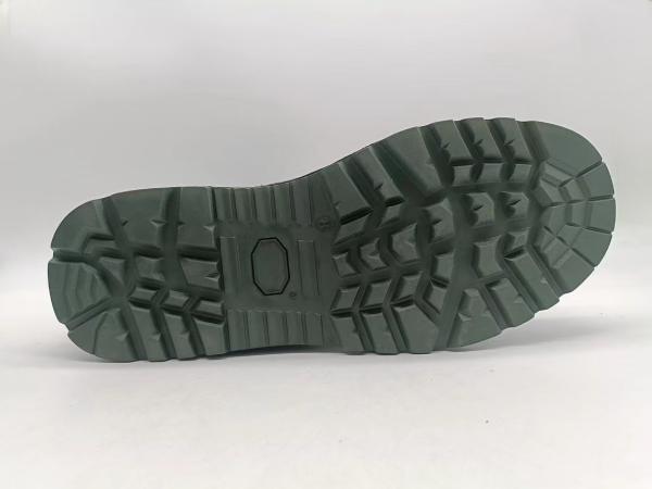 Chaussures de sécurité tactiques vert haut en suède en cuir respirant