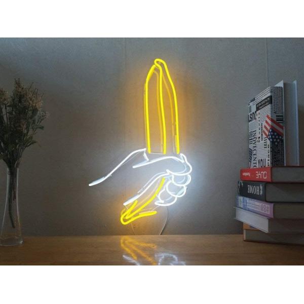 En verre enseigne au néon de signe de lampe au néon de banane d'enseignes au néon vrai lampe au néon le signe au néon de mur que la vraie lumière décorative au néon pour la maison soit