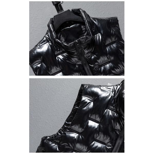 Colete de bolhas com fecho de fecho de poliéster impermeável de algodão sem mangas