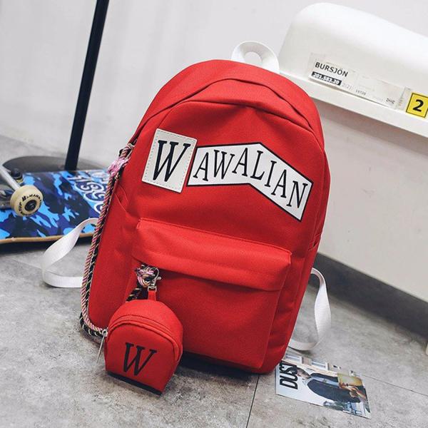 Schoolbag female han edition hits color street backpacks college wind schoolbag canvas backpack leisure computer bag