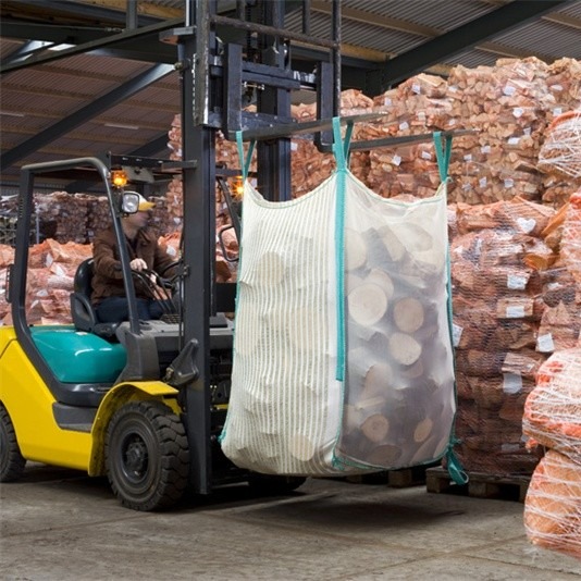 90*90*210cm Firewood Bulk Bag 1 Cubic Meter Capacity Customized Printing Available